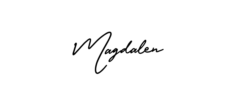 Make a beautiful signature design for name Magdalen. With this signature (AmerikaSignatureDemo-Regular) style, you can create a handwritten signature for free. Magdalen signature style 3 images and pictures png