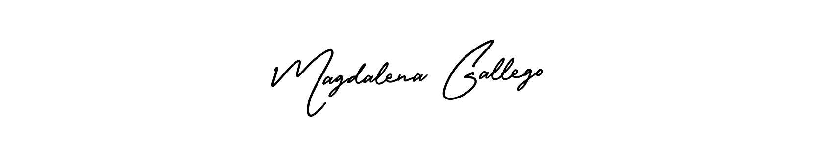 It looks lik you need a new signature style for name Magdalena Gallego. Design unique handwritten (AmerikaSignatureDemo-Regular) signature with our free signature maker in just a few clicks. Magdalena Gallego signature style 3 images and pictures png