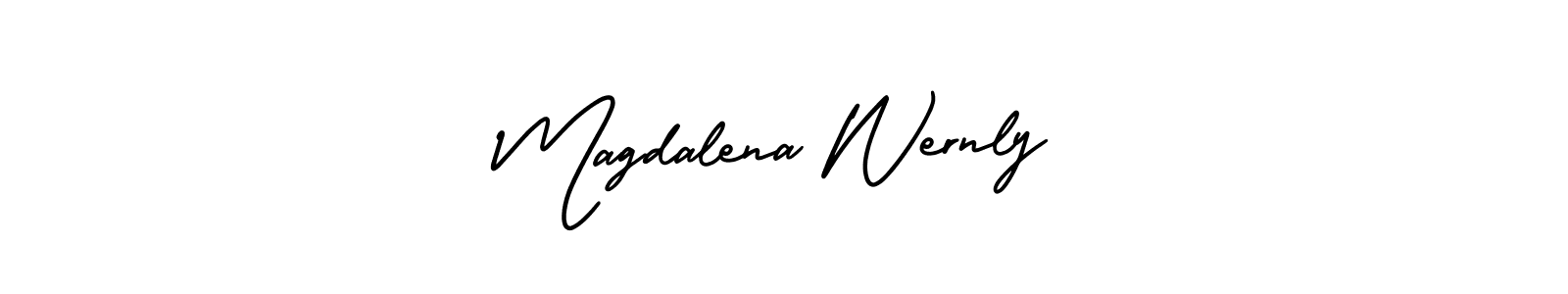 Make a beautiful signature design for name Magdalena Wernly. Use this online signature maker to create a handwritten signature for free. Magdalena Wernly signature style 3 images and pictures png