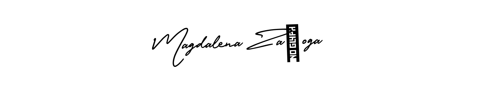 Make a beautiful signature design for name Magdalena Załoga. Use this online signature maker to create a handwritten signature for free. Magdalena Załoga signature style 3 images and pictures png
