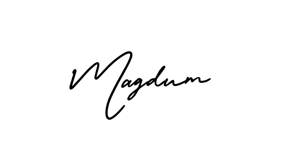 Best and Professional Signature Style for Magdum. AmerikaSignatureDemo-Regular Best Signature Style Collection. Magdum signature style 3 images and pictures png