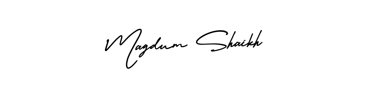 Make a beautiful signature design for name Magdum Shaikh. Use this online signature maker to create a handwritten signature for free. Magdum Shaikh signature style 3 images and pictures png