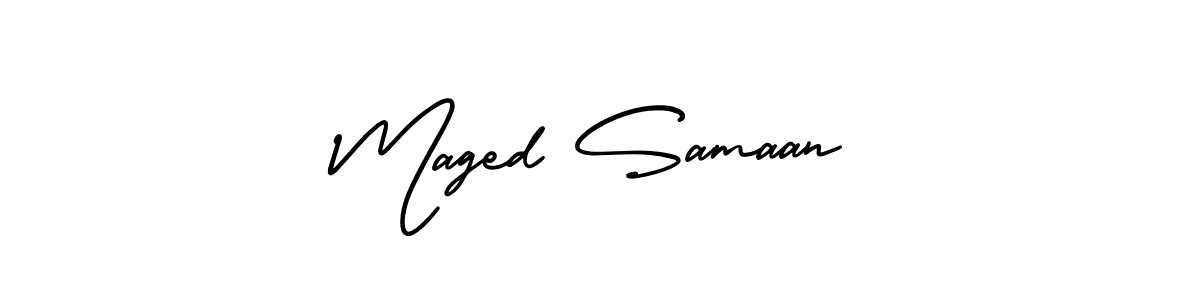 Design your own signature with our free online signature maker. With this signature software, you can create a handwritten (AmerikaSignatureDemo-Regular) signature for name Maged Samaan. Maged Samaan signature style 3 images and pictures png