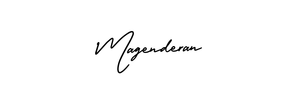 Magenderan stylish signature style. Best Handwritten Sign (AmerikaSignatureDemo-Regular) for my name. Handwritten Signature Collection Ideas for my name Magenderan. Magenderan signature style 3 images and pictures png