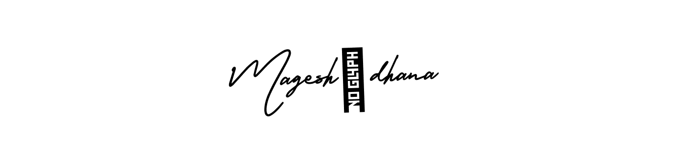 Also we have Magesh❤dhana name is the best signature style. Create professional handwritten signature collection using AmerikaSignatureDemo-Regular autograph style. Magesh❤dhana signature style 3 images and pictures png