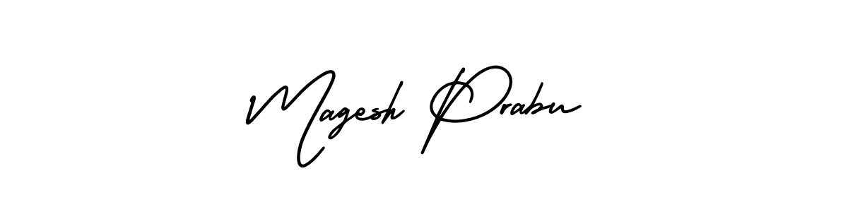 Make a beautiful signature design for name Magesh Prabu. With this signature (AmerikaSignatureDemo-Regular) style, you can create a handwritten signature for free. Magesh Prabu signature style 3 images and pictures png