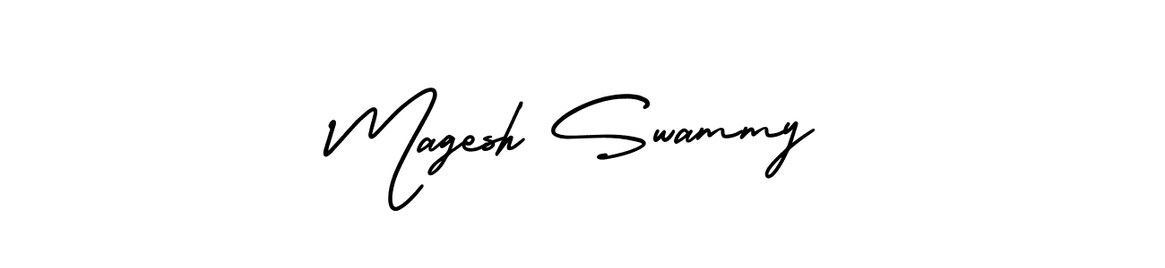 How to make Magesh Swammy signature? AmerikaSignatureDemo-Regular is a professional autograph style. Create handwritten signature for Magesh Swammy name. Magesh Swammy signature style 3 images and pictures png