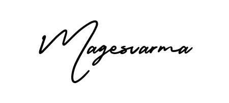 Magesvarma stylish signature style. Best Handwritten Sign (AmerikaSignatureDemo-Regular) for my name. Handwritten Signature Collection Ideas for my name Magesvarma. Magesvarma signature style 3 images and pictures png