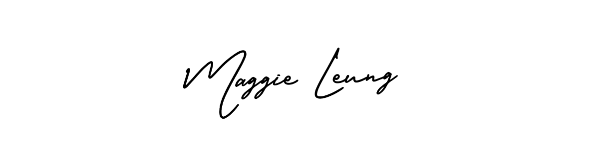 How to Draw Maggie Leung signature style? AmerikaSignatureDemo-Regular is a latest design signature styles for name Maggie Leung. Maggie Leung signature style 3 images and pictures png