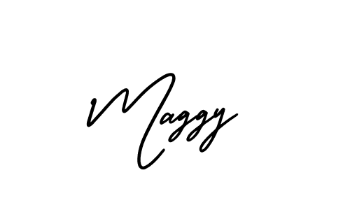 It looks lik you need a new signature style for name Maggy. Design unique handwritten (AmerikaSignatureDemo-Regular) signature with our free signature maker in just a few clicks. Maggy signature style 3 images and pictures png