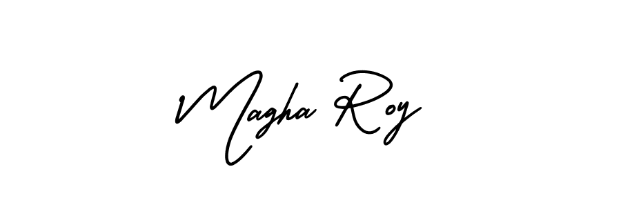 How to make Magha Roy name signature. Use AmerikaSignatureDemo-Regular style for creating short signs online. This is the latest handwritten sign. Magha Roy signature style 3 images and pictures png