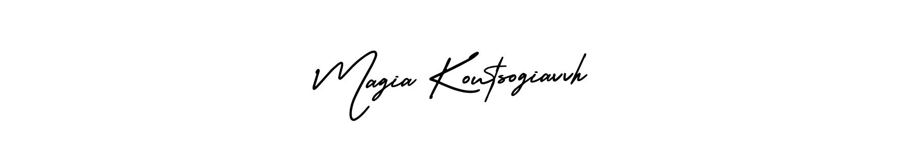 Create a beautiful signature design for name Magia Koutsogiavvh. With this signature (AmerikaSignatureDemo-Regular) fonts, you can make a handwritten signature for free. Magia Koutsogiavvh signature style 3 images and pictures png