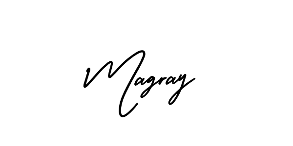 Use a signature maker to create a handwritten signature online. With this signature software, you can design (AmerikaSignatureDemo-Regular) your own signature for name Magray. Magray signature style 3 images and pictures png