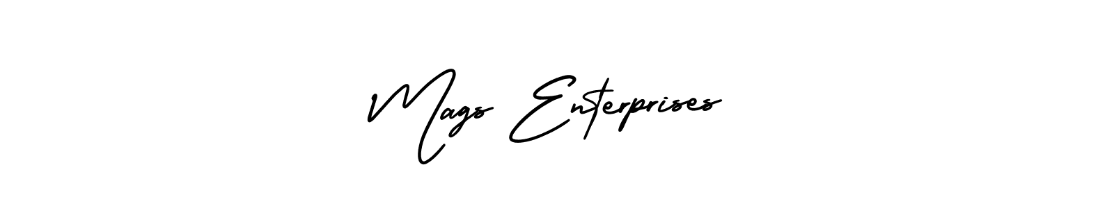 You can use this online signature creator to create a handwritten signature for the name Mags Enterprises. This is the best online autograph maker. Mags Enterprises signature style 3 images and pictures png