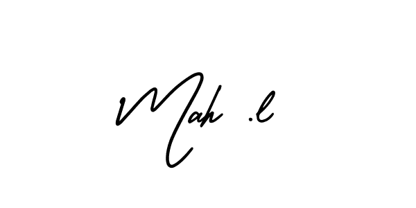 Create a beautiful signature design for name Mah .l. With this signature (AmerikaSignatureDemo-Regular) fonts, you can make a handwritten signature for free. Mah .l signature style 3 images and pictures png