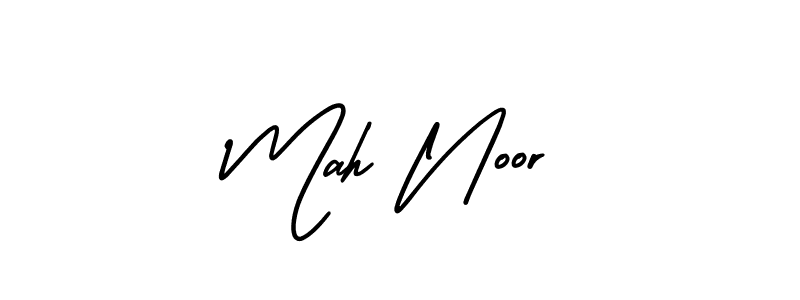 Also You can easily find your signature by using the search form. We will create Mah Noor name handwritten signature images for you free of cost using AmerikaSignatureDemo-Regular sign style. Mah Noor signature style 3 images and pictures png