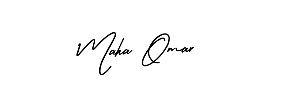 Also we have Maha Omar name is the best signature style. Create professional handwritten signature collection using AmerikaSignatureDemo-Regular autograph style. Maha Omar signature style 3 images and pictures png