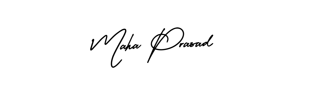 Create a beautiful signature design for name Maha Prasad. With this signature (AmerikaSignatureDemo-Regular) fonts, you can make a handwritten signature for free. Maha Prasad signature style 3 images and pictures png