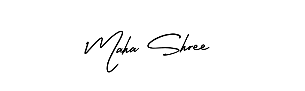 Also we have Maha Shree name is the best signature style. Create professional handwritten signature collection using AmerikaSignatureDemo-Regular autograph style. Maha Shree signature style 3 images and pictures png