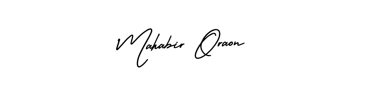Also You can easily find your signature by using the search form. We will create Mahabir Oraon name handwritten signature images for you free of cost using AmerikaSignatureDemo-Regular sign style. Mahabir Oraon signature style 3 images and pictures png