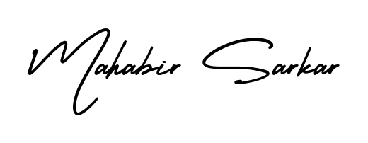 Elevate your brand with a stunning Mahabir Sarkar eSignature. The AmerikaSignatureDemo-Regular style provides a balanced, flowing aesthetic for everyday signing. Mahabir Sarkar signature style 3 images and pictures png