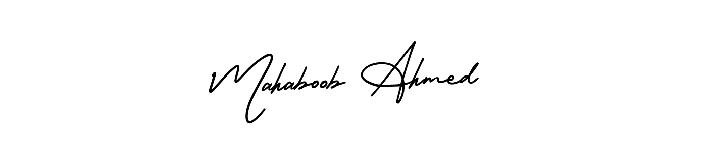 Use a signature maker to create a handwritten signature online. With this signature software, you can design (AmerikaSignatureDemo-Regular) your own signature for name Mahaboob Ahmed. Mahaboob Ahmed signature style 3 images and pictures png