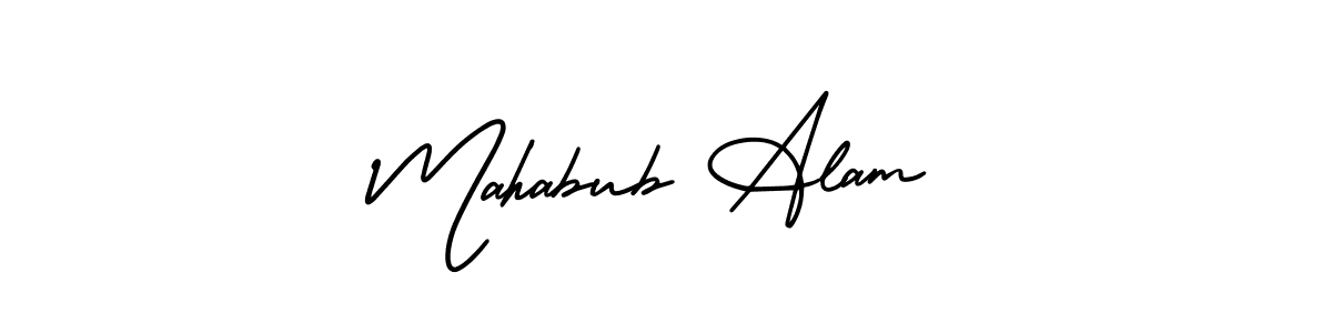 AmerikaSignatureDemo-Regular is a professional signature style that is perfect for those who want to add a touch of class to their signature. It is also a great choice for those who want to make their signature more unique. Get Mahabub Alam name to fancy signature for free. Mahabub Alam signature style 3 images and pictures png