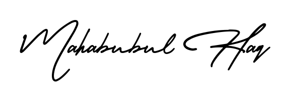 How to Draw Mahabubul Haq signature style? AmerikaSignatureDemo-Regular is a latest design signature styles for name Mahabubul Haq. Mahabubul Haq signature style 3 images and pictures png