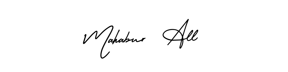 Make a beautiful signature design for name Mahabur  All. With this signature (AmerikaSignatureDemo-Regular) style, you can create a handwritten signature for free. Mahabur  All signature style 3 images and pictures png