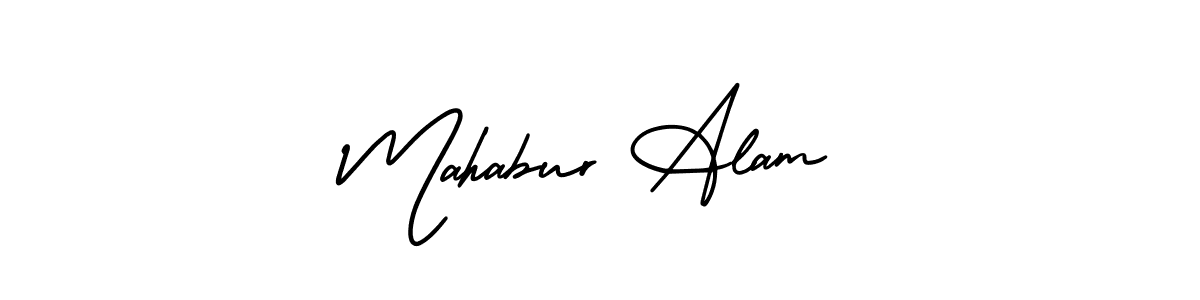 Mahabur Alam stylish signature style. Best Handwritten Sign (AmerikaSignatureDemo-Regular) for my name. Handwritten Signature Collection Ideas for my name Mahabur Alam. Mahabur Alam signature style 3 images and pictures png
