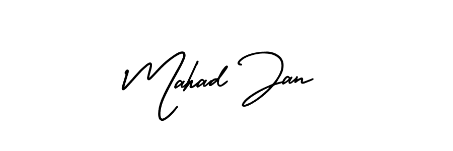 Make a beautiful signature design for name Mahad Jan. Use this online signature maker to create a handwritten signature for free. Mahad Jan signature style 3 images and pictures png