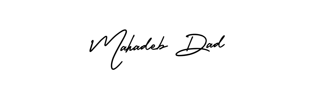 if you are searching for the best signature style for your name Mahadeb Dad. so please give up your signature search. here we have designed multiple signature styles  using AmerikaSignatureDemo-Regular. Mahadeb Dad signature style 3 images and pictures png