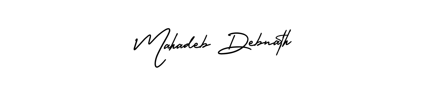 Similarly AmerikaSignatureDemo-Regular is the best handwritten signature design. Signature creator online .You can use it as an online autograph creator for name Mahadeb Debnath. Mahadeb Debnath signature style 3 images and pictures png
