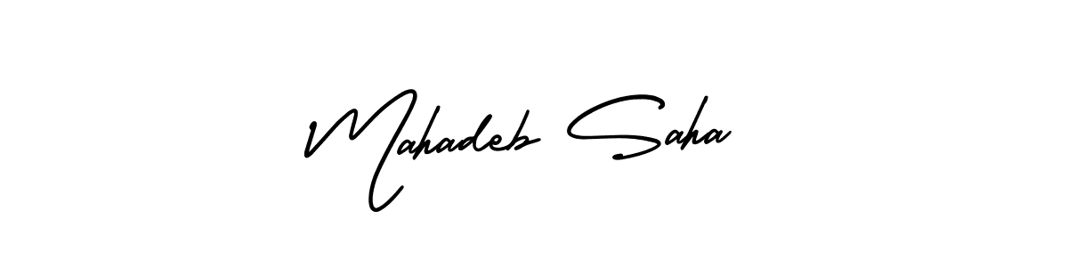 Make a short Mahadeb Saha signature style. Manage your documents anywhere anytime using AmerikaSignatureDemo-Regular. Create and add eSignatures, submit forms, share and send files easily. Mahadeb Saha signature style 3 images and pictures png