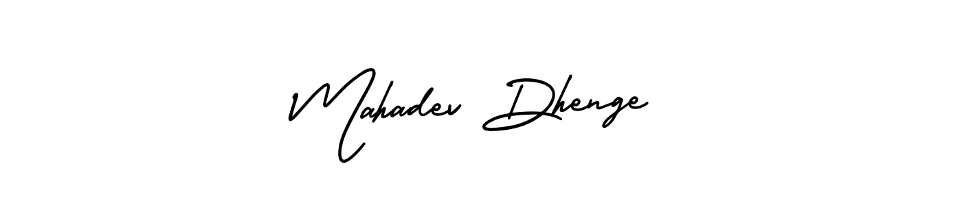 Mahadev Dhenge stylish signature style. Best Handwritten Sign (AmerikaSignatureDemo-Regular) for my name. Handwritten Signature Collection Ideas for my name Mahadev Dhenge. Mahadev Dhenge signature style 3 images and pictures png