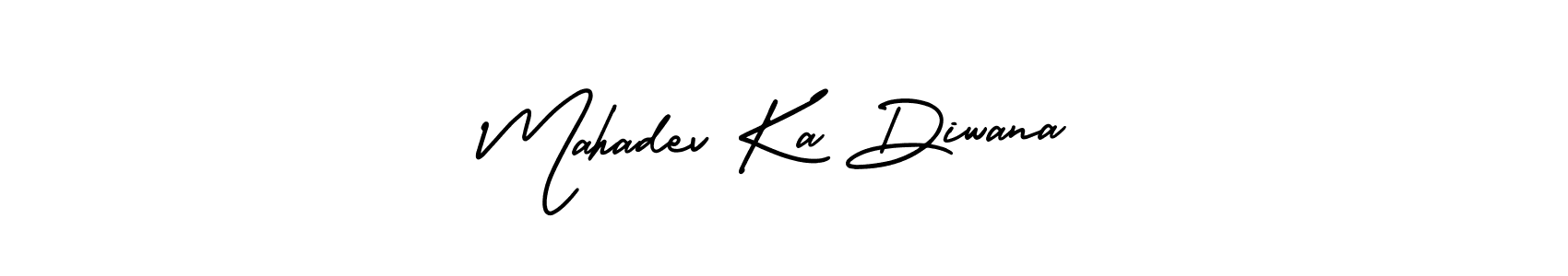 How to make Mahadev Ka Diwana name signature. Use AmerikaSignatureDemo-Regular style for creating short signs online. This is the latest handwritten sign. Mahadev Ka Diwana signature style 3 images and pictures png