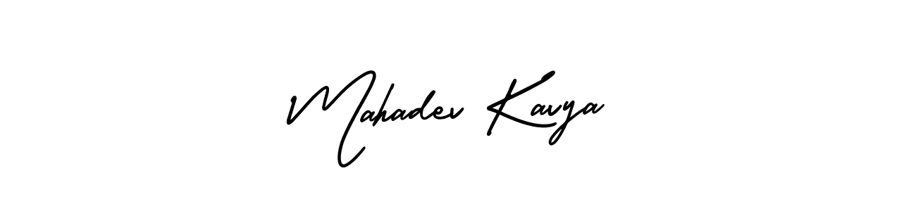 How to Draw Mahadev Kavya signature style? AmerikaSignatureDemo-Regular is a latest design signature styles for name Mahadev Kavya. Mahadev Kavya signature style 3 images and pictures png