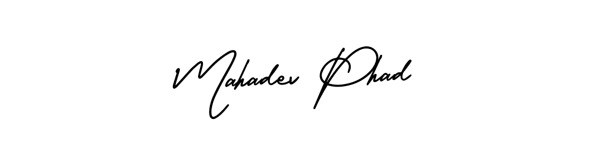 Similarly AmerikaSignatureDemo-Regular is the best handwritten signature design. Signature creator online .You can use it as an online autograph creator for name Mahadev Phad. Mahadev Phad signature style 3 images and pictures png