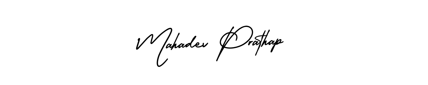 Design your own signature with our free online signature maker. With this signature software, you can create a handwritten (AmerikaSignatureDemo-Regular) signature for name Mahadev Prathap. Mahadev Prathap signature style 3 images and pictures png