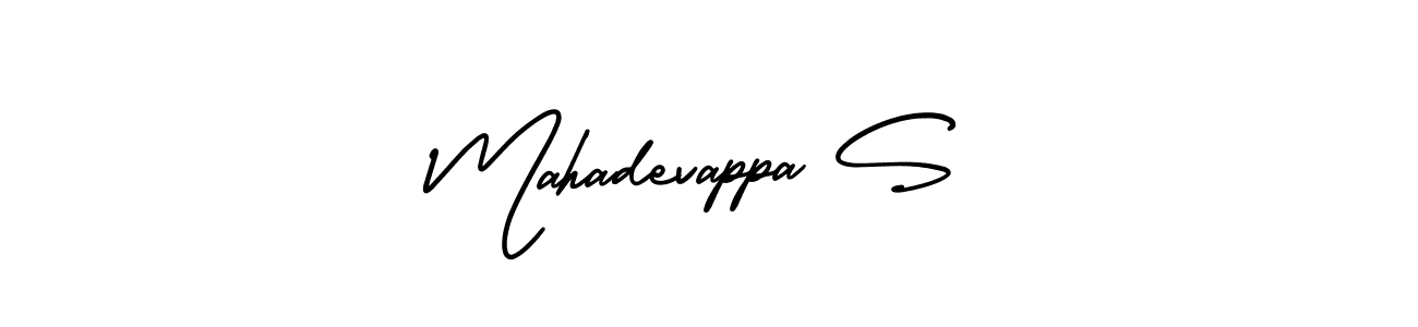 Use a signature maker to create a handwritten signature online. With this signature software, you can design (AmerikaSignatureDemo-Regular) your own signature for name Mahadevappa S. Mahadevappa S signature style 3 images and pictures png