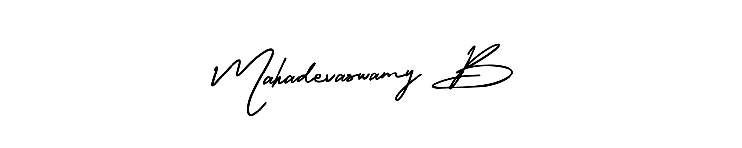 You can use this online signature creator to create a handwritten signature for the name Mahadevaswamy B. This is the best online autograph maker. Mahadevaswamy B signature style 3 images and pictures png