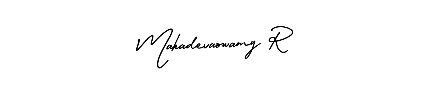 How to make Mahadevaswamy R signature? AmerikaSignatureDemo-Regular is a professional autograph style. Create handwritten signature for Mahadevaswamy R name. Mahadevaswamy R signature style 3 images and pictures png
