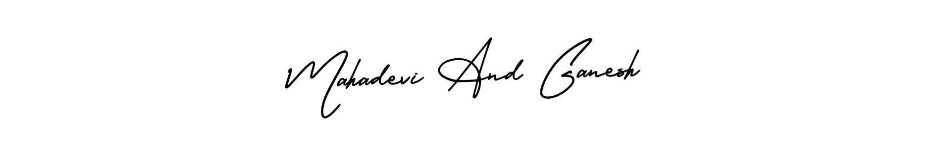 Make a beautiful signature design for name Mahadevi And Ganesh. Use this online signature maker to create a handwritten signature for free. Mahadevi And Ganesh signature style 3 images and pictures png