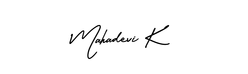 Make a short Mahadevi K signature style. Manage your documents anywhere anytime using AmerikaSignatureDemo-Regular. Create and add eSignatures, submit forms, share and send files easily. Mahadevi K signature style 3 images and pictures png