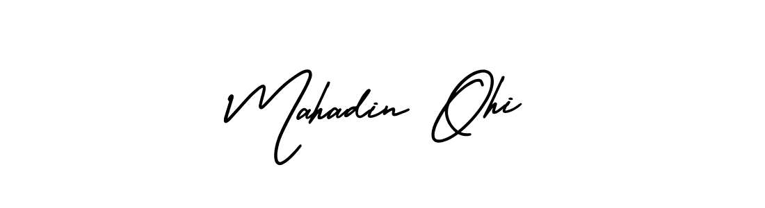 Make a short Mahadin Ohi signature style. Manage your documents anywhere anytime using AmerikaSignatureDemo-Regular. Create and add eSignatures, submit forms, share and send files easily. Mahadin Ohi signature style 3 images and pictures png