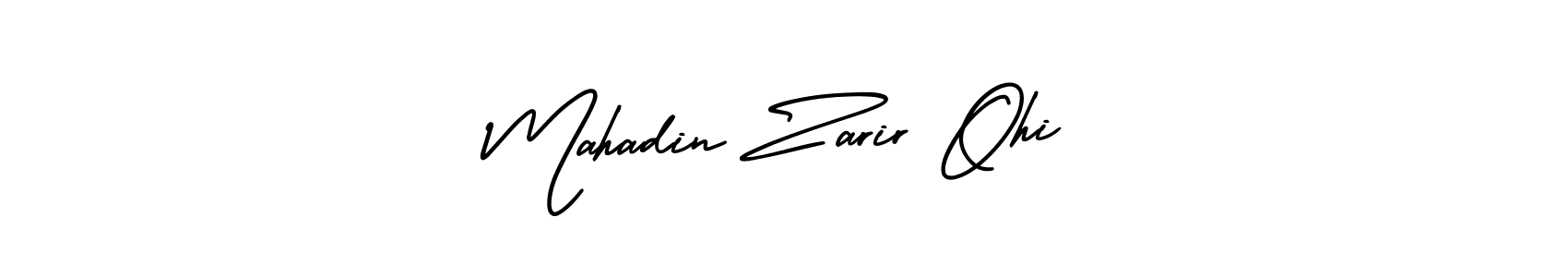 This is the best signature style for the Mahadin Zarir Ohi name. Also you like these signature font (AmerikaSignatureDemo-Regular). Mix name signature. Mahadin Zarir Ohi signature style 3 images and pictures png