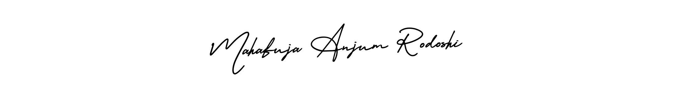 Make a short Mahafuja Anjum Rodoshi signature style. Manage your documents anywhere anytime using AmerikaSignatureDemo-Regular. Create and add eSignatures, submit forms, share and send files easily. Mahafuja Anjum Rodoshi signature style 3 images and pictures png