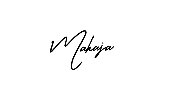 Design your own signature with our free online signature maker. With this signature software, you can create a handwritten (AmerikaSignatureDemo-Regular) signature for name Mahaja. Mahaja signature style 3 images and pictures png