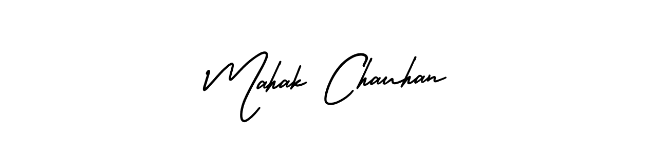 How to Draw Mahak Chauhan signature style? AmerikaSignatureDemo-Regular is a latest design signature styles for name Mahak Chauhan. Mahak Chauhan signature style 3 images and pictures png