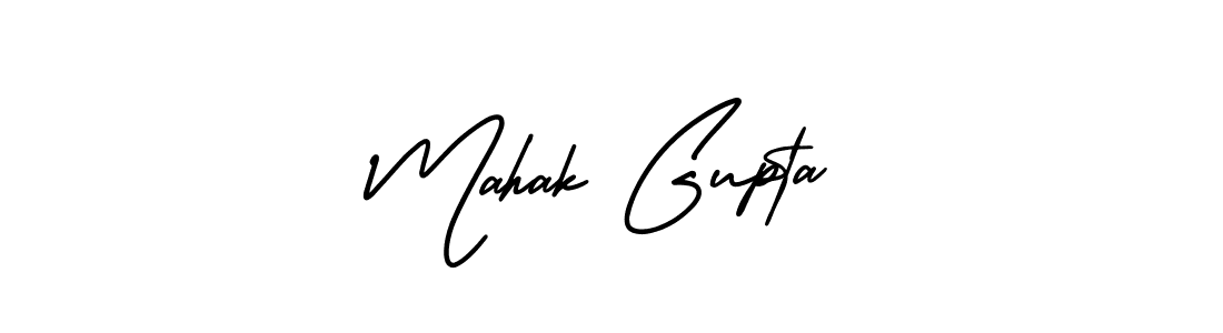 Make a beautiful signature design for name Mahak Gupta. With this signature (AmerikaSignatureDemo-Regular) style, you can create a handwritten signature for free. Mahak Gupta signature style 3 images and pictures png